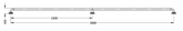 SAFETY RAIL - 3000MM - FLANGED